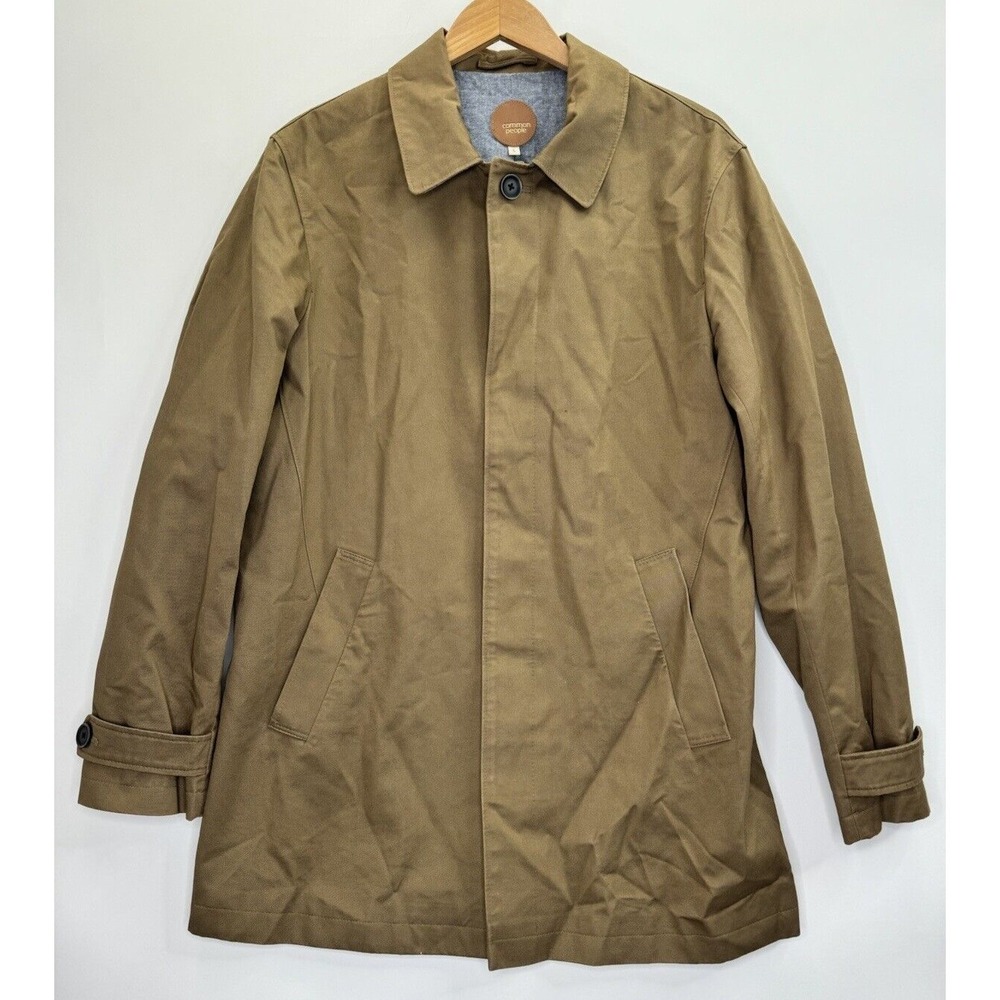 COMMON PEOPLE Men's Premium Overcoat Jacket Size Large - Picture 2 of 12